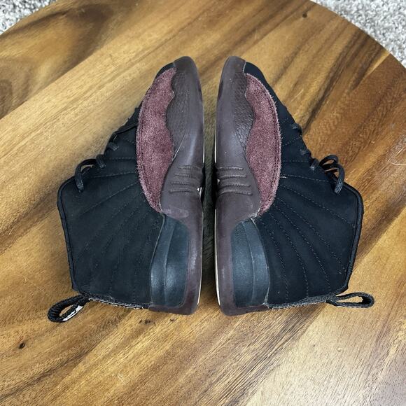 Air Jordan 12 Retro A Ma Maniere (TD) Size 9C FB2687-001 Black Burgundy - Picture 6 of 8
